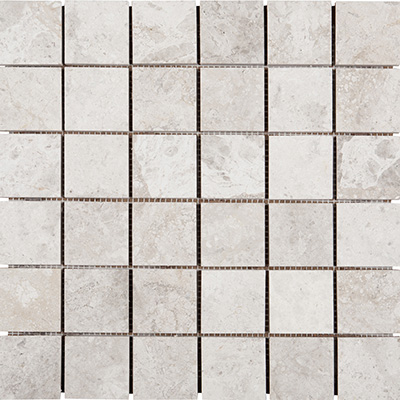 5x5 Silver Shadow Mosaic Polished