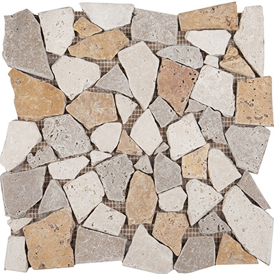 30x30 Mix Travertine Paledien Tumbled