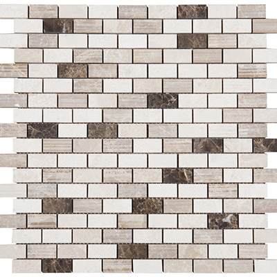 1.5x3.2 Dark Blend Brick Mosaic Mix Surface