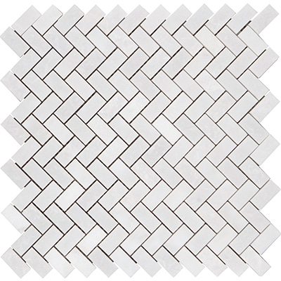 1.5x3.2 Smoke White Herringbone Polished