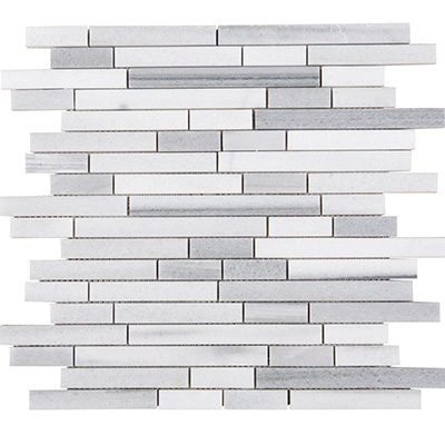 1xRandom Skyfall Vein Cut Brick Mosaic Polished