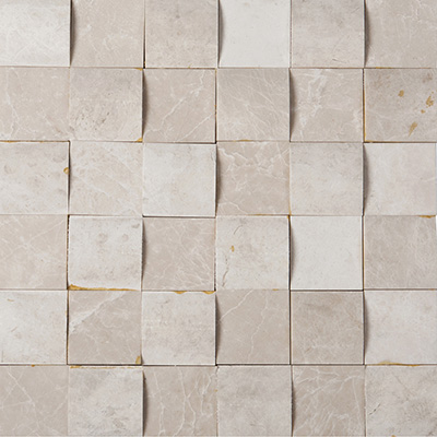 5x5 Ice Beige Mosaic 3D Polished / Honed